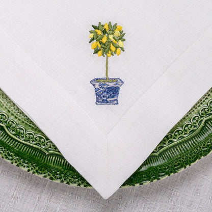 Lemon Topiary Large Napkin