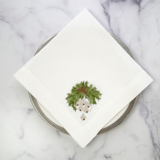 Jingle Bell Swag Large Napkin - New