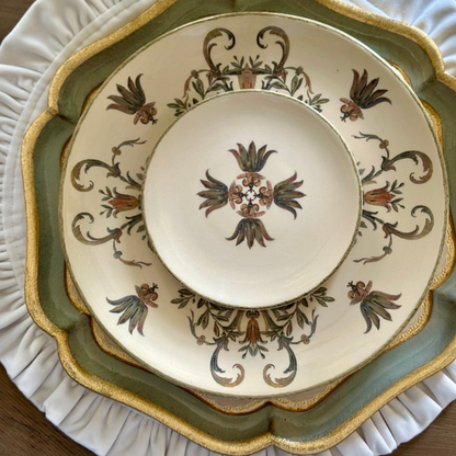 Florentino Baroque Wooden Charger/Tray - NEW