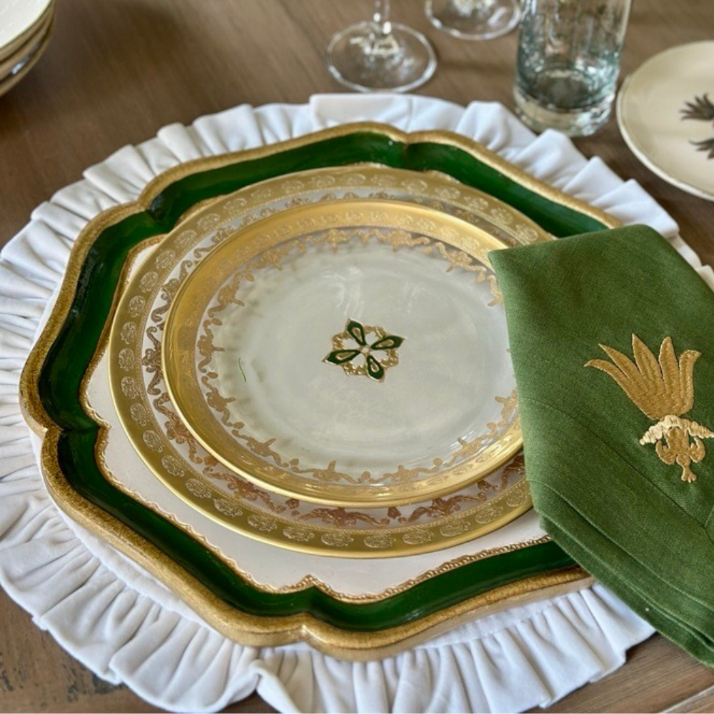 Florentino Baroque Wooden Charger/Tray - NEW