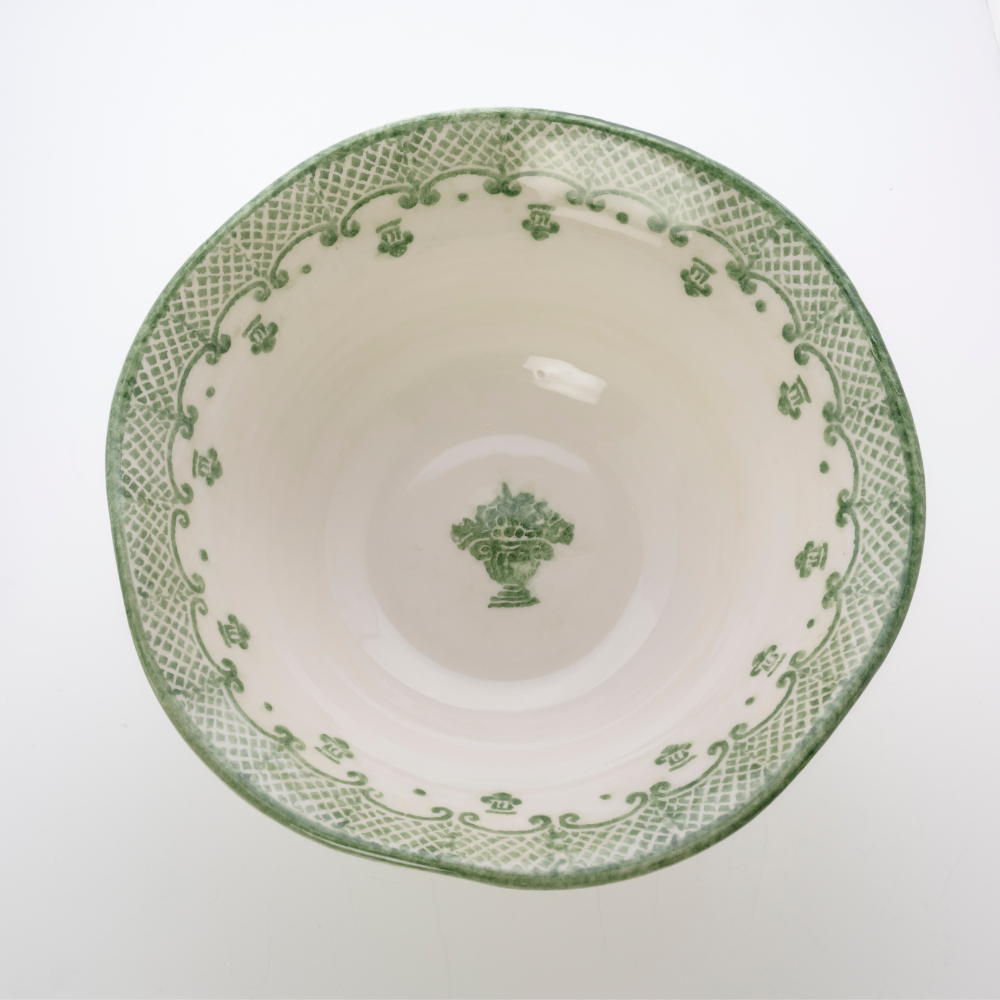 Burano Green Large Serving Bowl - New