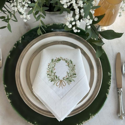 Farmers Market Wreath Napkin - New