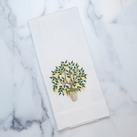 Lemon Tree Linen Towel
