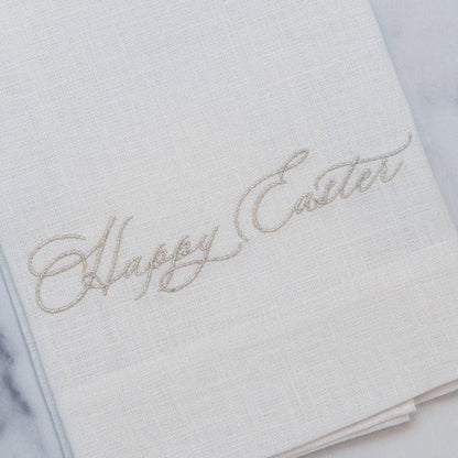 Happy Easter Linen Towel