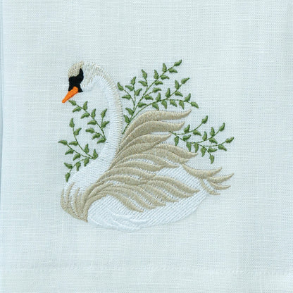 Swan Linen Towel