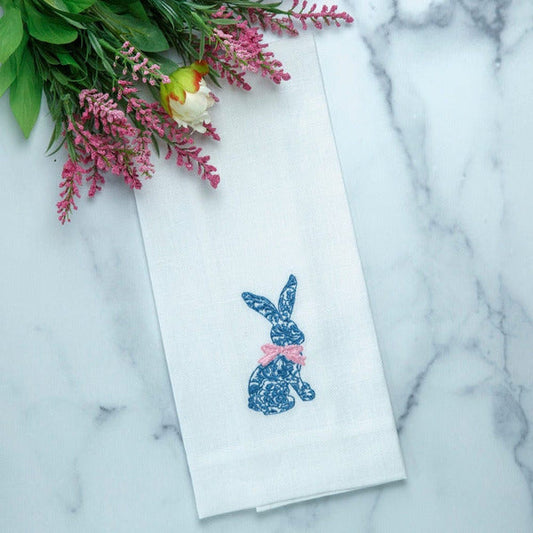 Toile Bunny Linen Towel