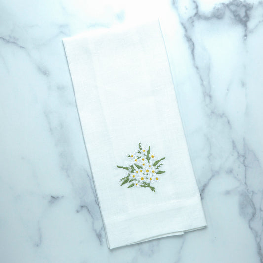 Daisy Bouquet Linen Towel