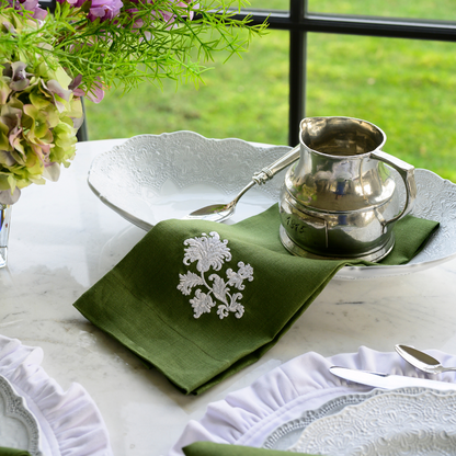 Whimsey Floral Linen Towel