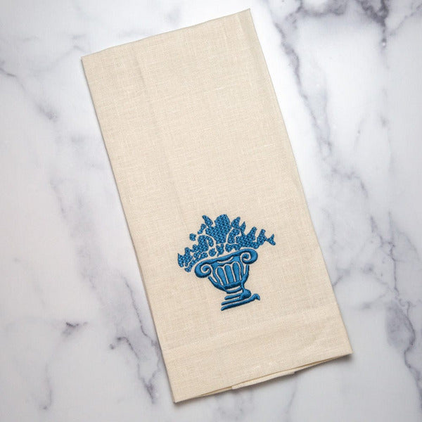 Burano Urn Linen Towel