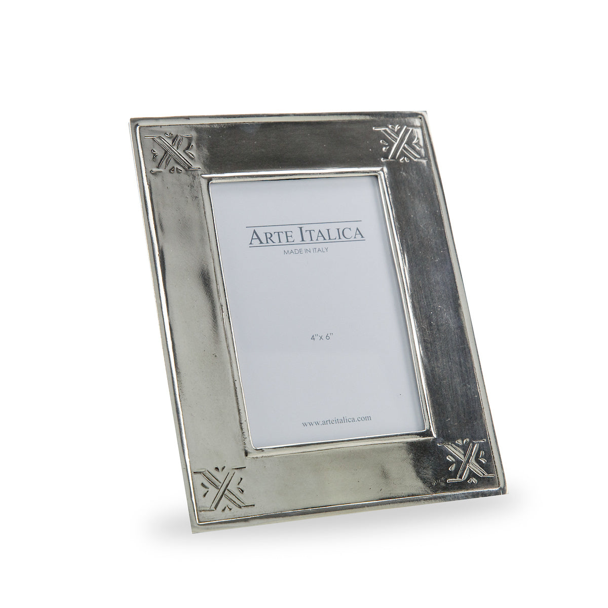 Tuscan Pewter Stamped Picture Frame 4 x 6"