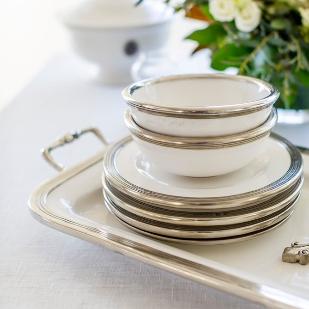 Tuscan Rectangular Tray with Handles Arte Italica