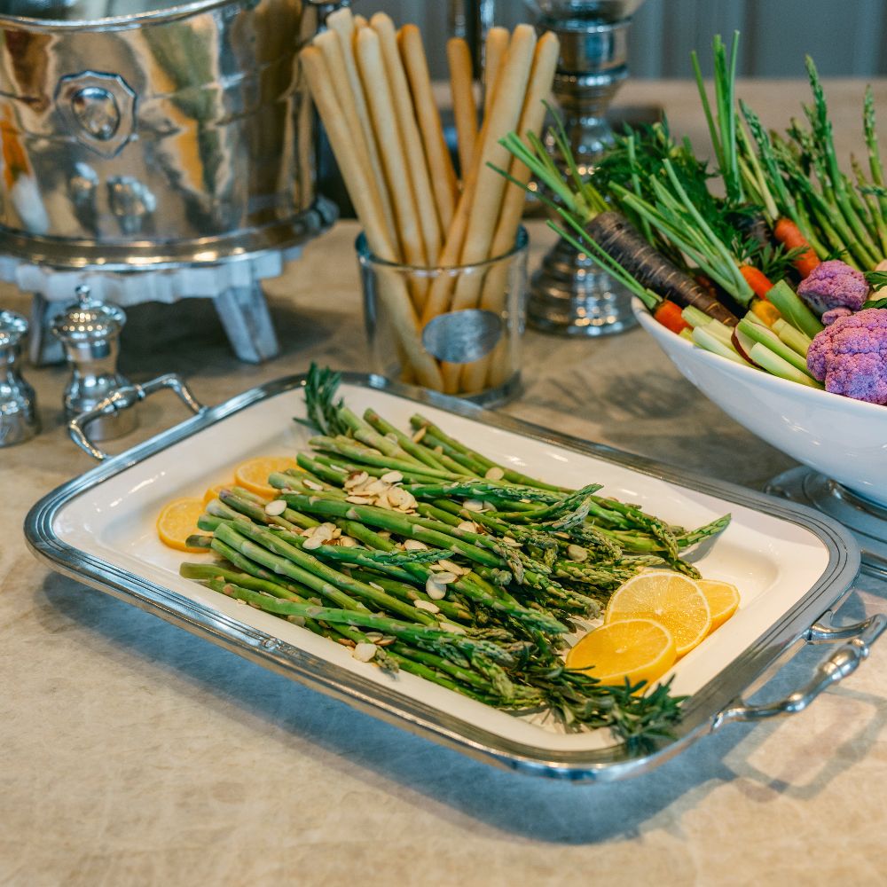 Tuscan Rectangular Tray with Handles | Handmade Italian Ceramic