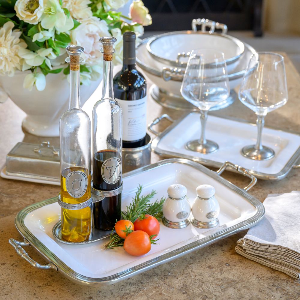 Tuscan Rectangular Tray with Handles – Arte Italica