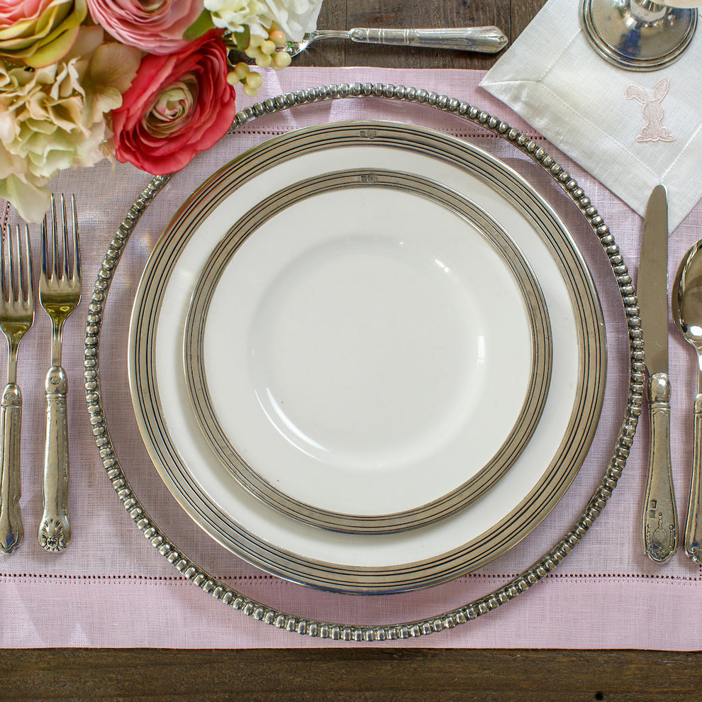 Plat Sur Pied Arte Italica Tuscan – étain, 19x28cm – Neuf