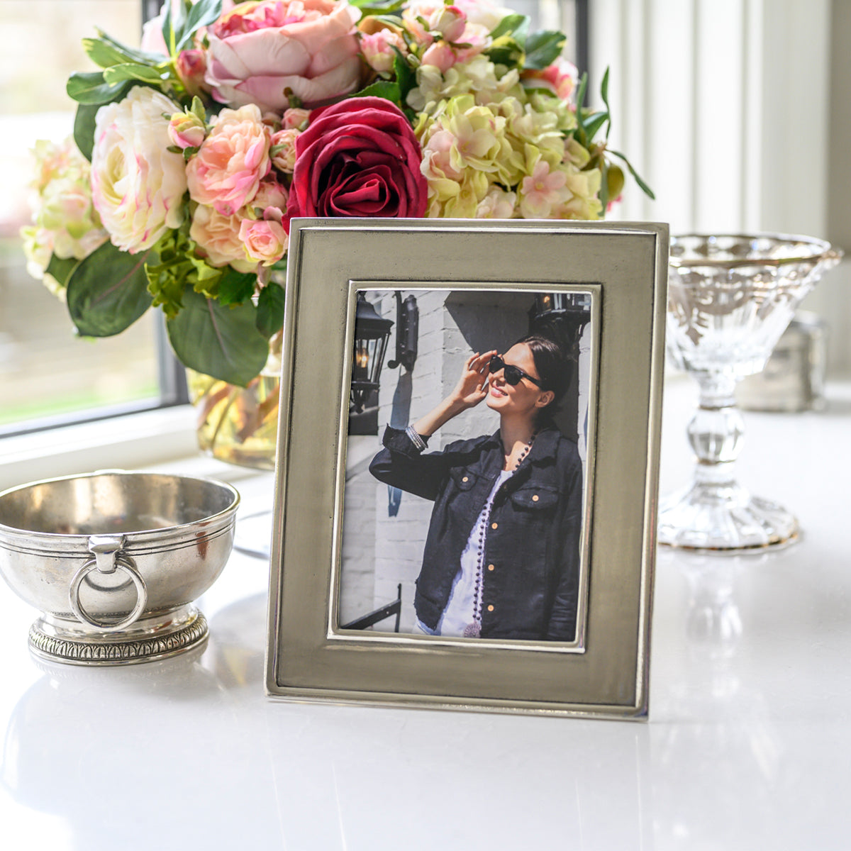Tuscan Italian Pewter Picture Frame | 4x6 & 5x7 | Arte Italica