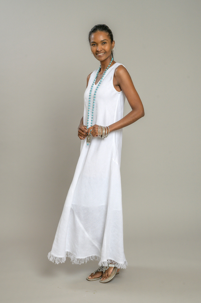 Tawni Linen Dress White / Medium Tawni Linen Dress White / Medium