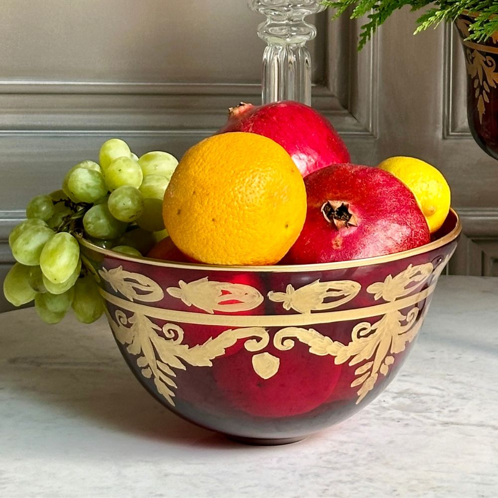 Vetro Red Serving Bowl - Online Only