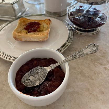 Vintage Small Fruit Pewter Spoon