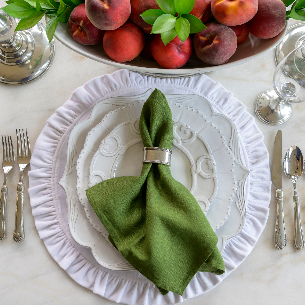 Arte Italica Washed Linen Napkin - Thumbnail 2