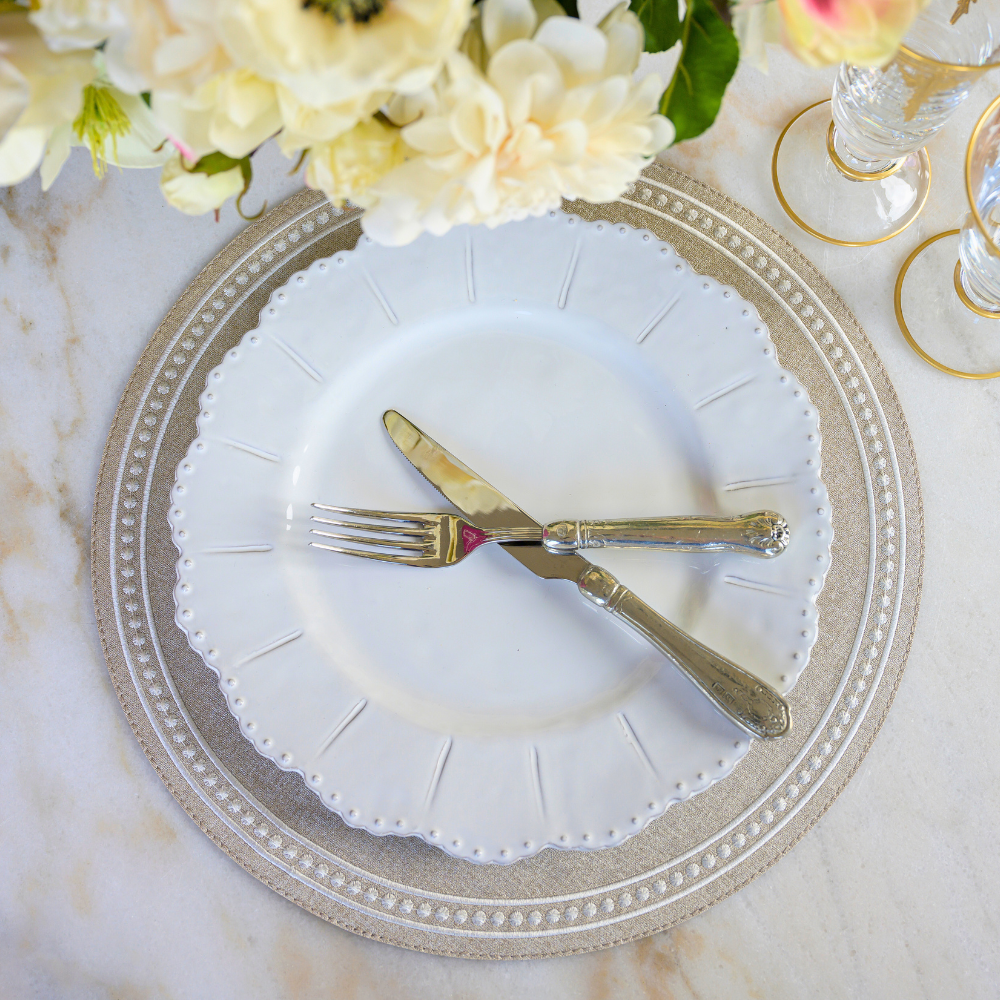 Arte Italica Bella Bianca Dinner Plate - Thumbnail 3