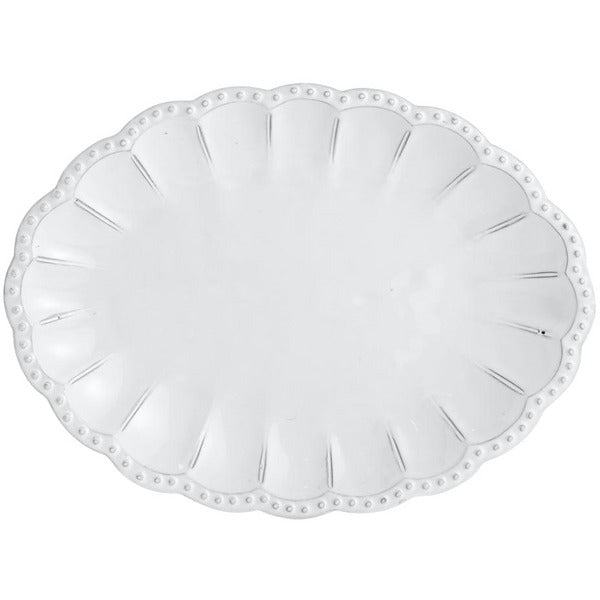 Arte Italica Bella Bianca Beaded Platter - Thumbnail 3
