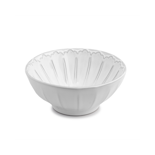 Arte Italica Bella Bianca cresta cereal bowl Italian stoneware