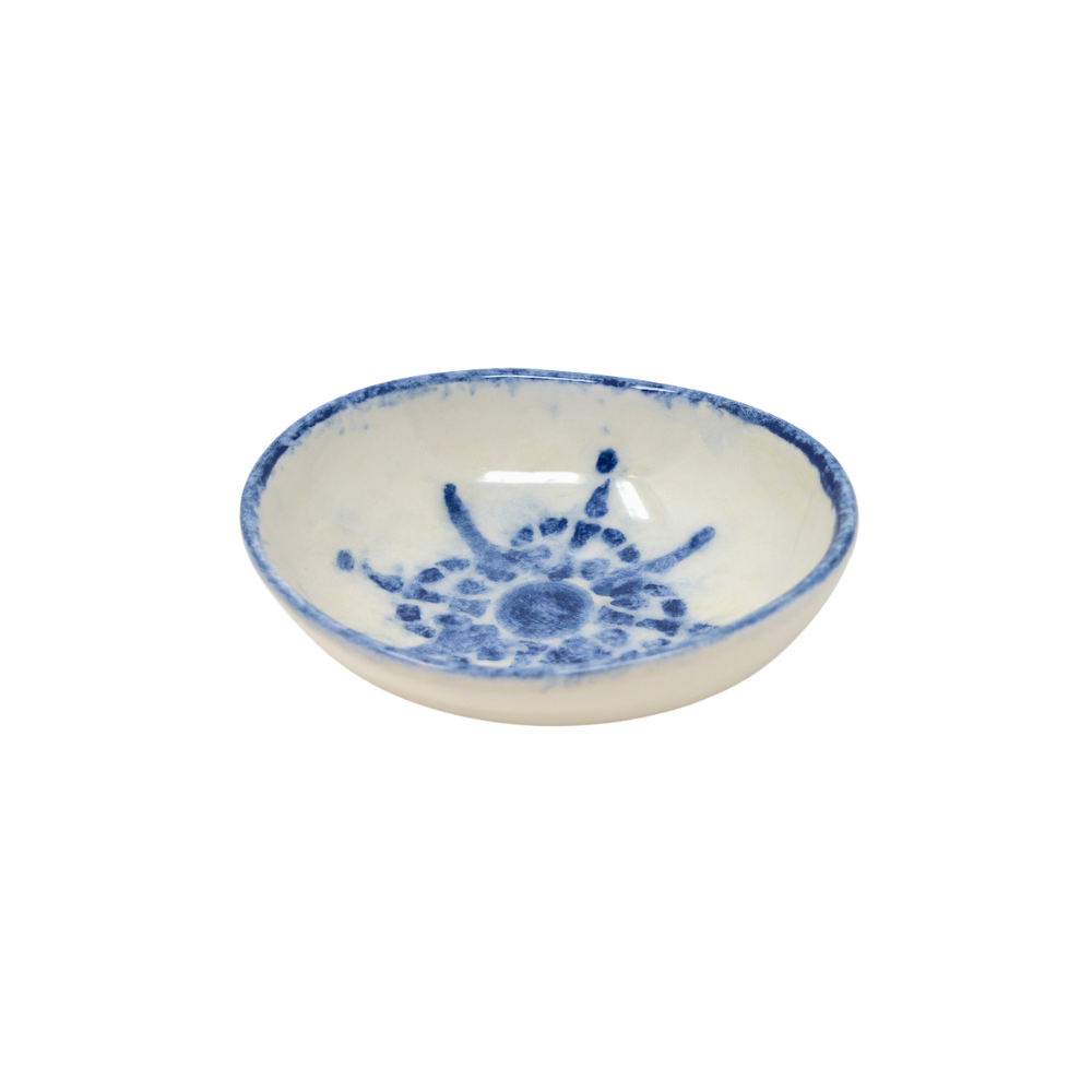 Arte Italica Burano dipping bowl set blue ceramic Italian hand painted dinnerware