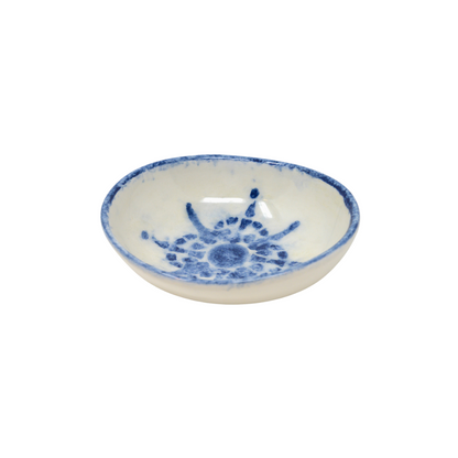 Arte Italica Burano dipping bowl set blue ceramic Italian hand painted dinnerware