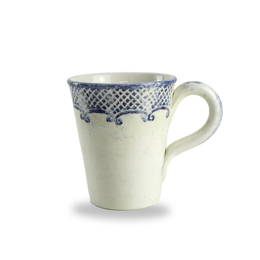 Arte Italica Burano mug blue ceramic Italian hand painted dinnerware, ceramic mug for coffee or tea