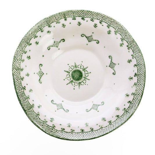 Arte Italica Burano pasta serving bowl green ceramic Italian hand painted dinnerware