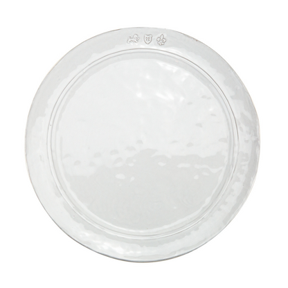 Firenze Charger white Italian stoneware dinner charger plate for elegant tables