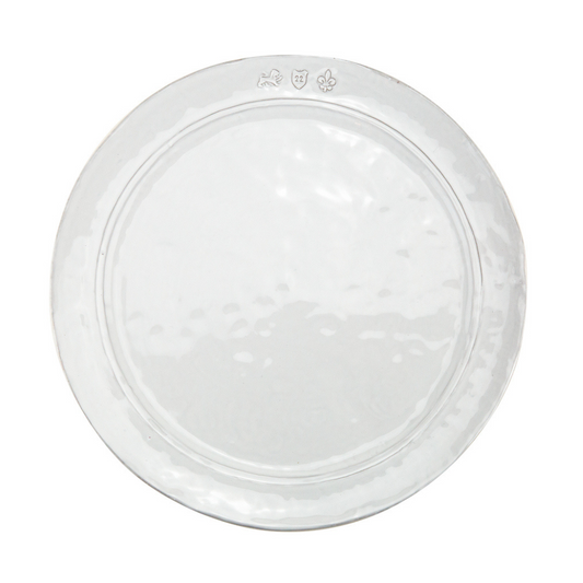 Firenze Charger white Italian stoneware dinner charger plate for elegant tables