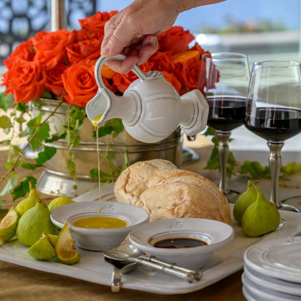 Firenze Cruet - Handmade Italian Stoneware Oil & Vinegar | Arte