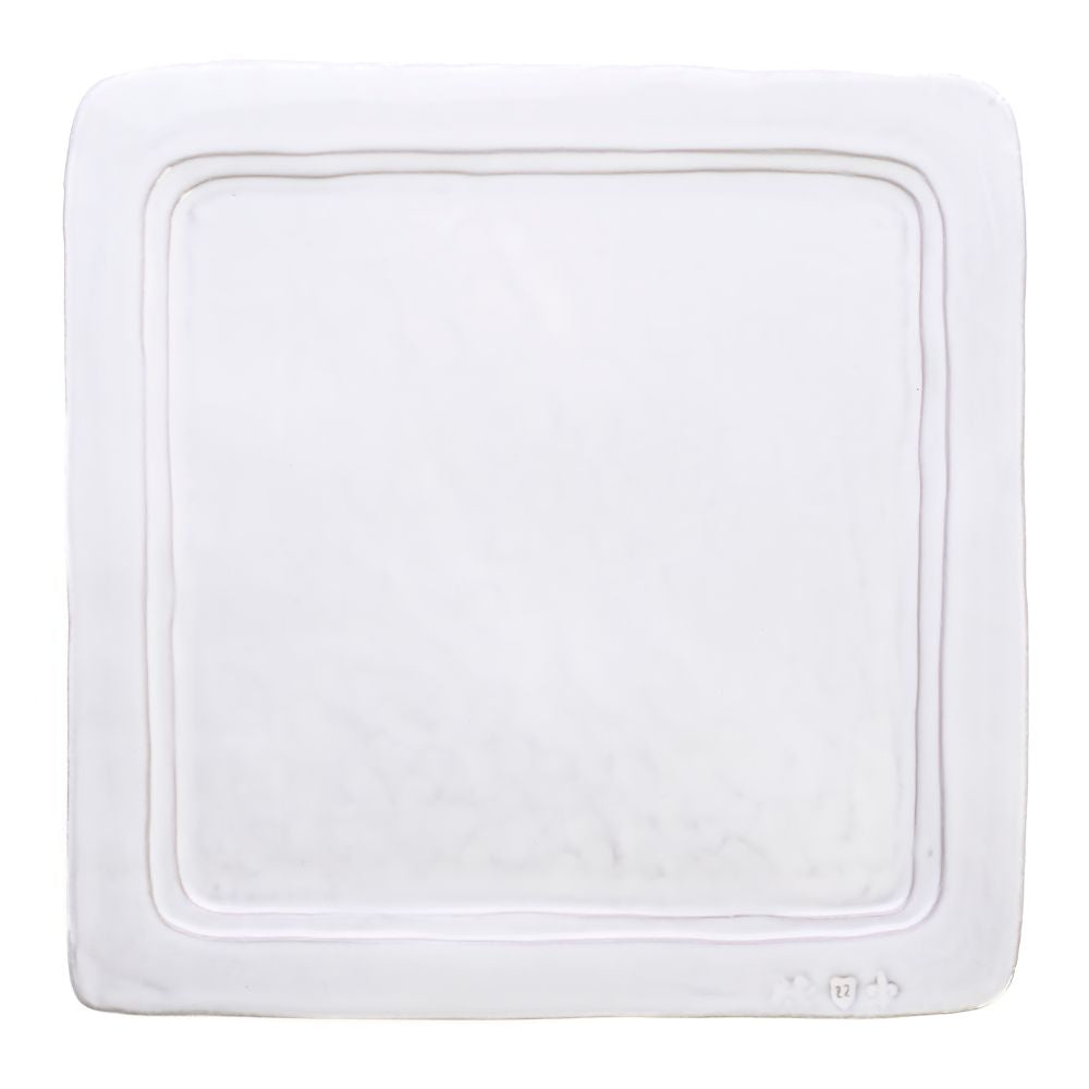 Firenze Square Platter white Italian stoneware luxury serving platter silo