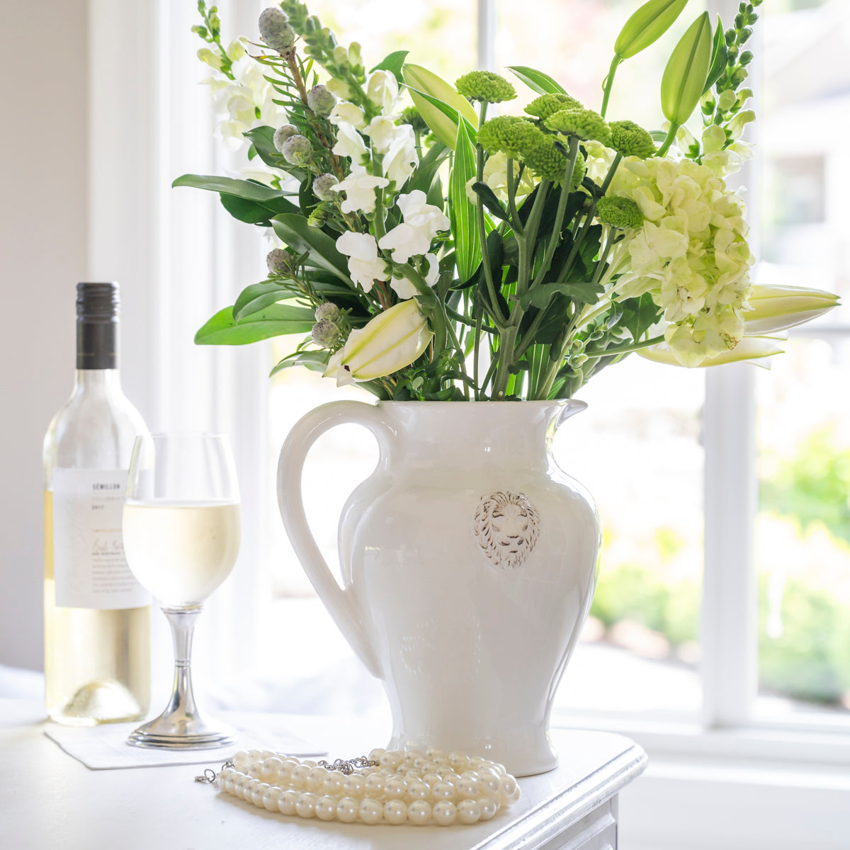 Leone Pitcher | Italian Ceramic Pitcher | Arte Italica