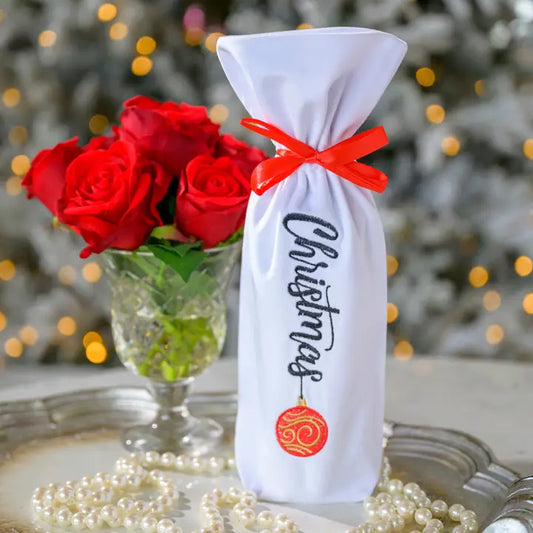 Christmas Velvet Wine Bag