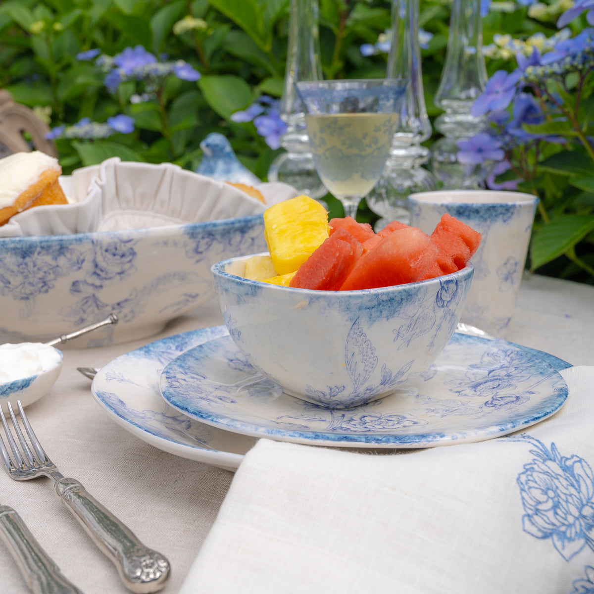 Giulietta Blue Oval Serving Bowl