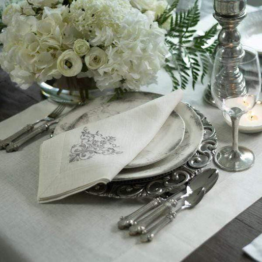 Crown Linen Designs Napkins Victorian Large Napkin
