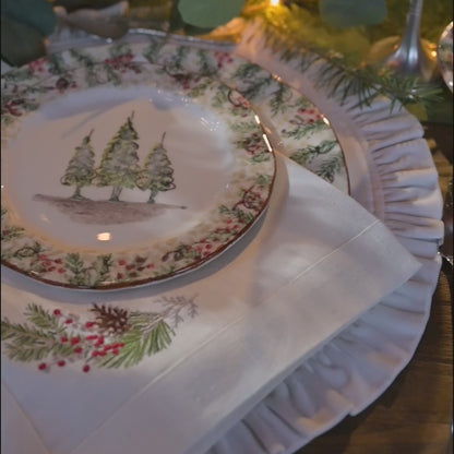 Assiette Salade/Dessert Natale