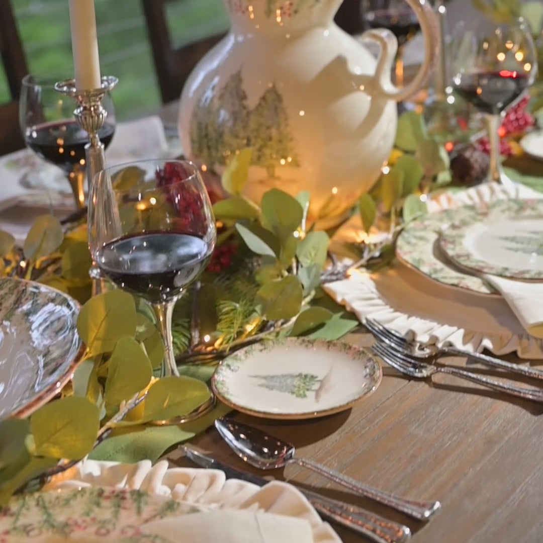 Natale Large Pitcher | Hand-Painted Italian Ceramic Christmas