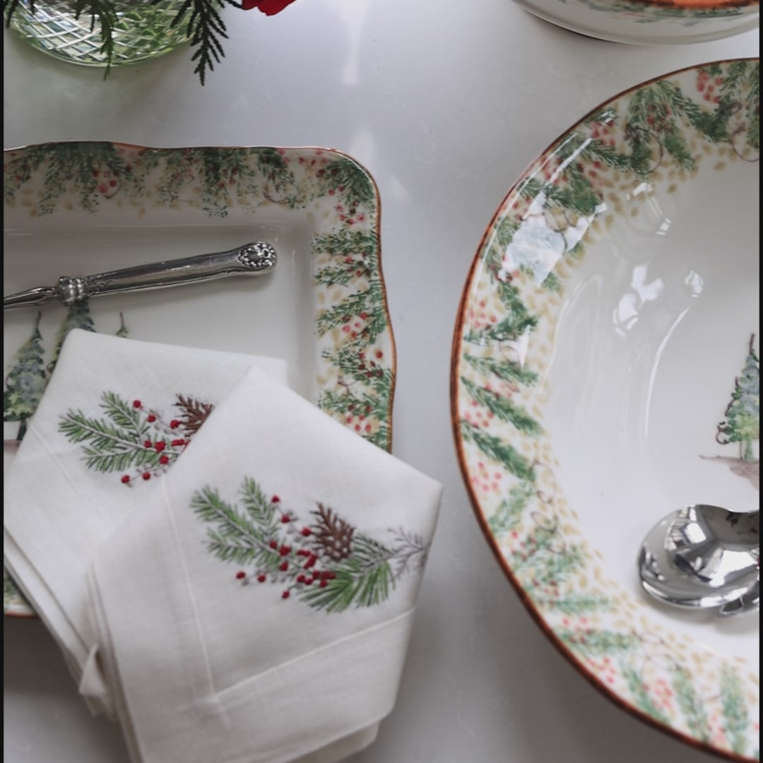 Natale Pasta Serving Bowl 15