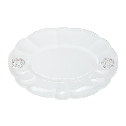 Renaissance Leone Oval Scalloped Platter