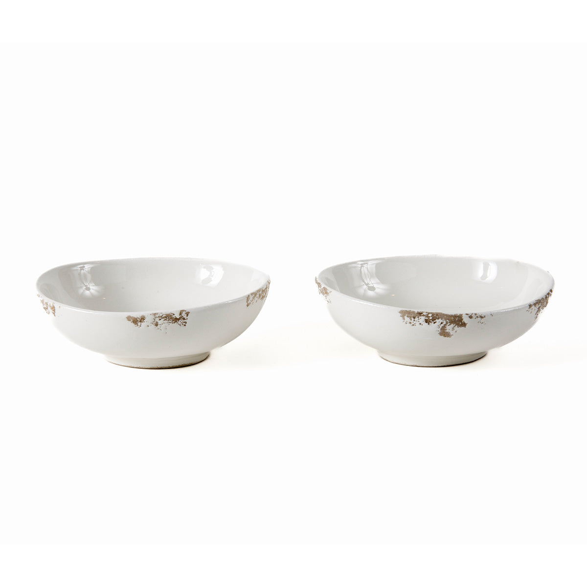 Scavo Off White Small Oval Bowl Set of 2