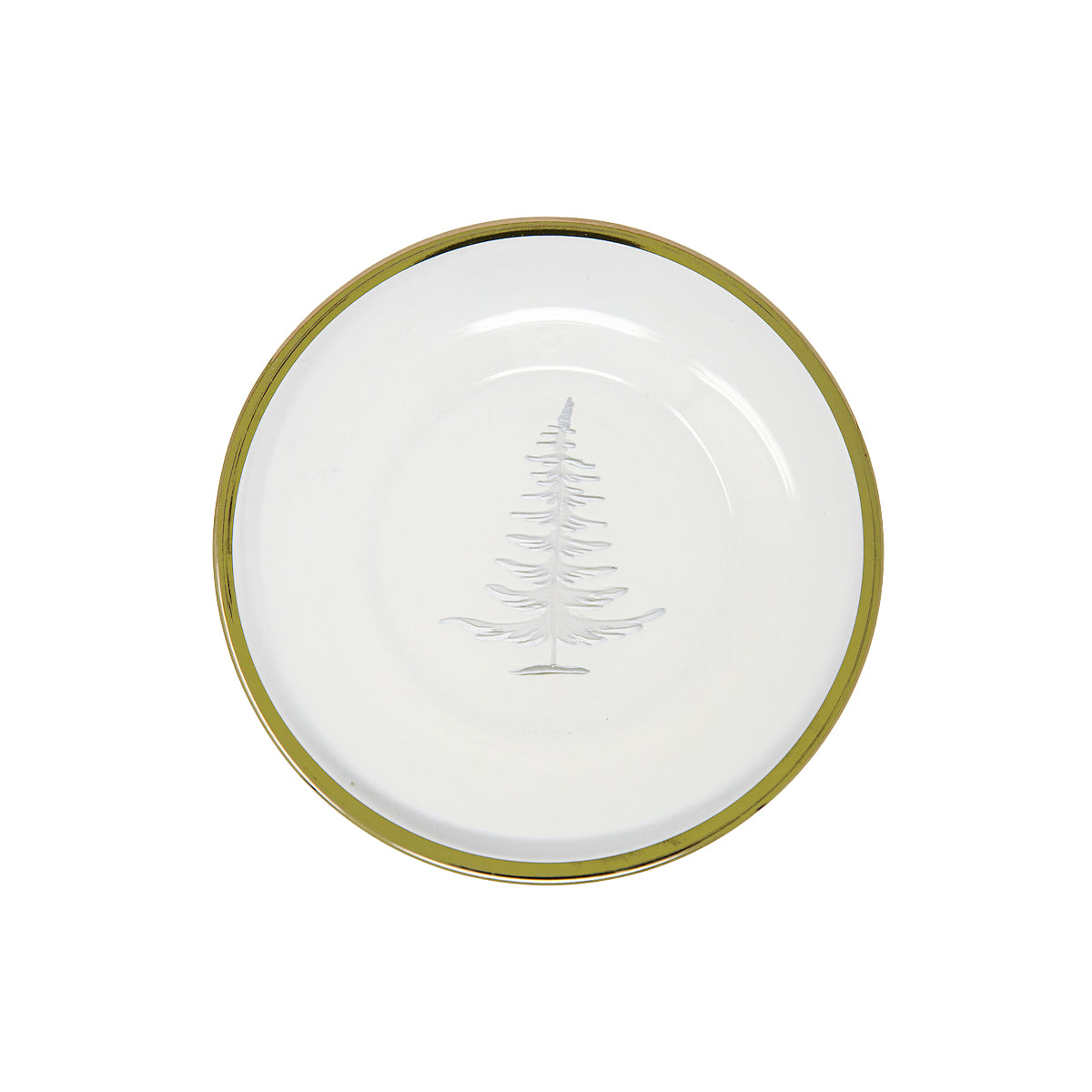 Gold Tree Plate Vetro Gold Etched Tree Plate - 24K Gold Italian Holiday Dinnerware ...
