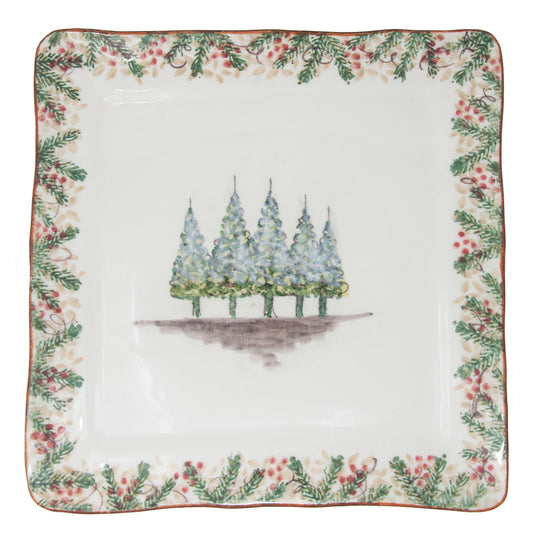 Natale Square Signed Platter / Charger