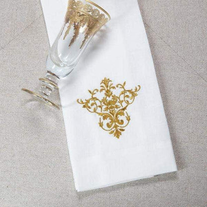 Crown Linen Designs Towels White (Gold) Victorian Linen Towel