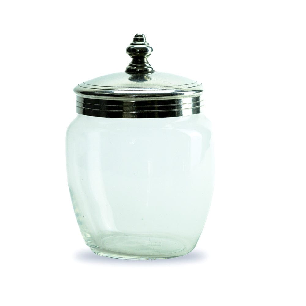 Glass Canister with Pewter Lid - Online Only